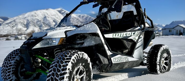 Arctic Cat Wildcat side-by-side in the snow